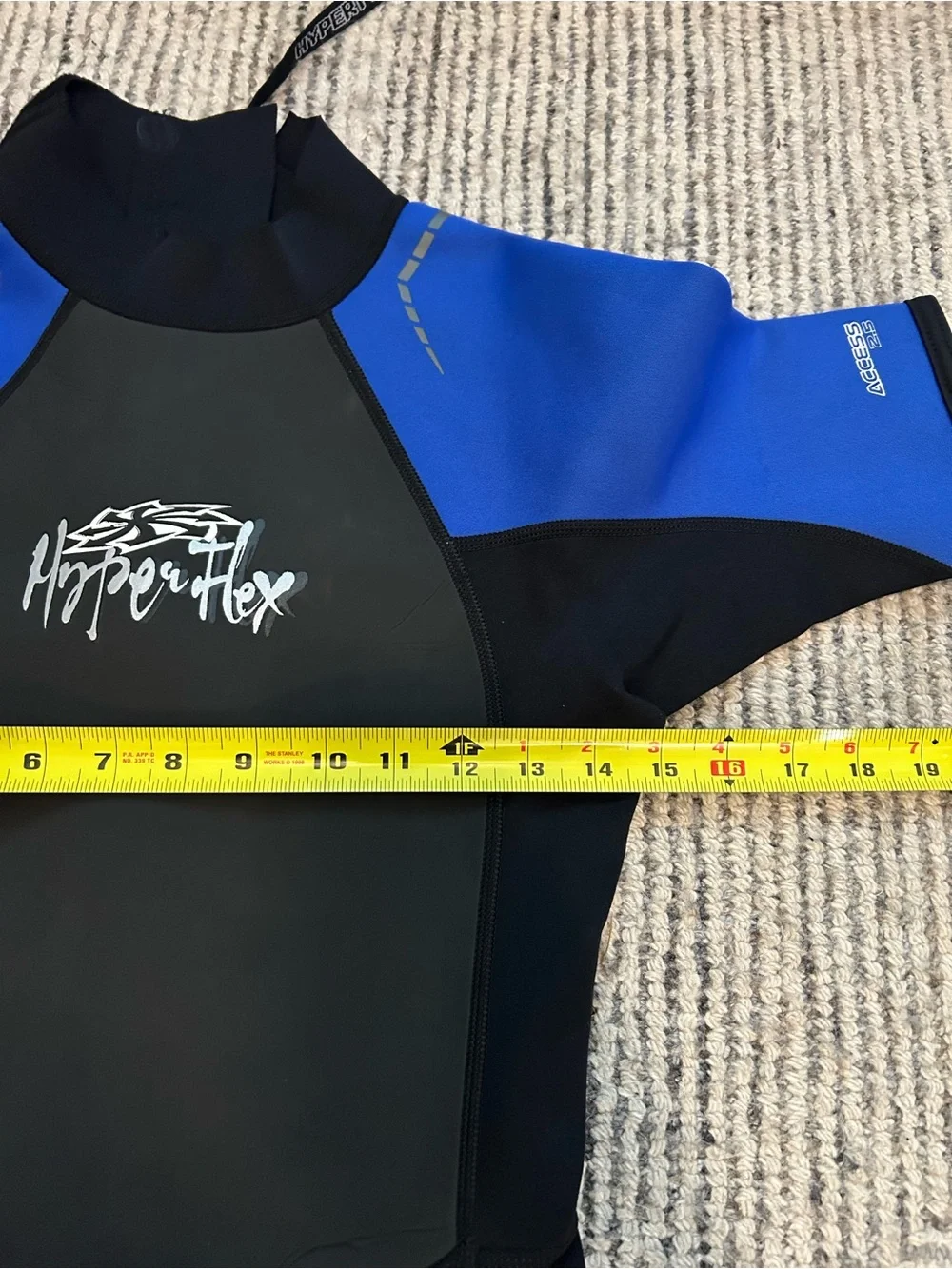 Hyperflex Wetsuits Junior's Access Series 2.5mm Spring Suit Black/Blue 16 NWOT